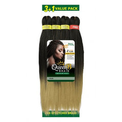 Urban Beauty Queen B Braiding Hair 60" 3+1 Multipack