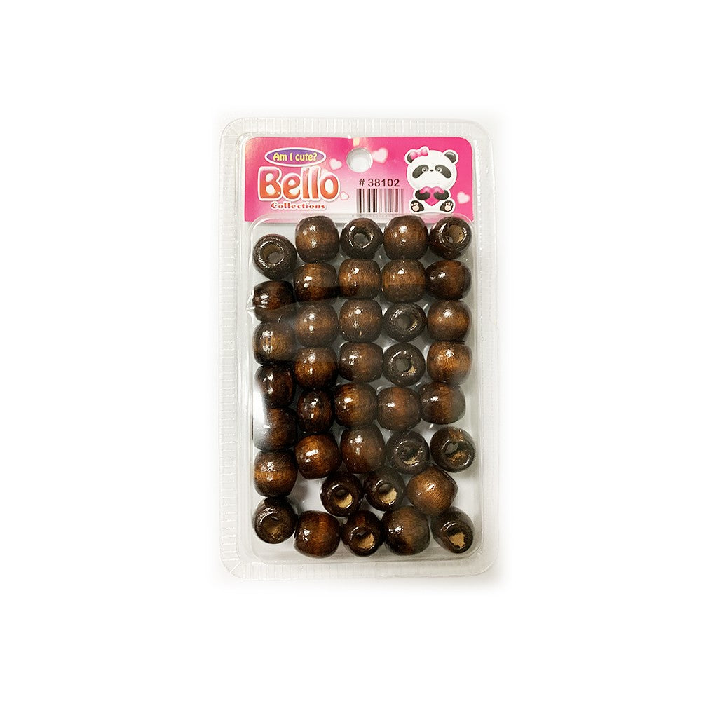 Bello Collection Wooden Hair Beads-Wooden #38102 - Beauty Bar & Supply