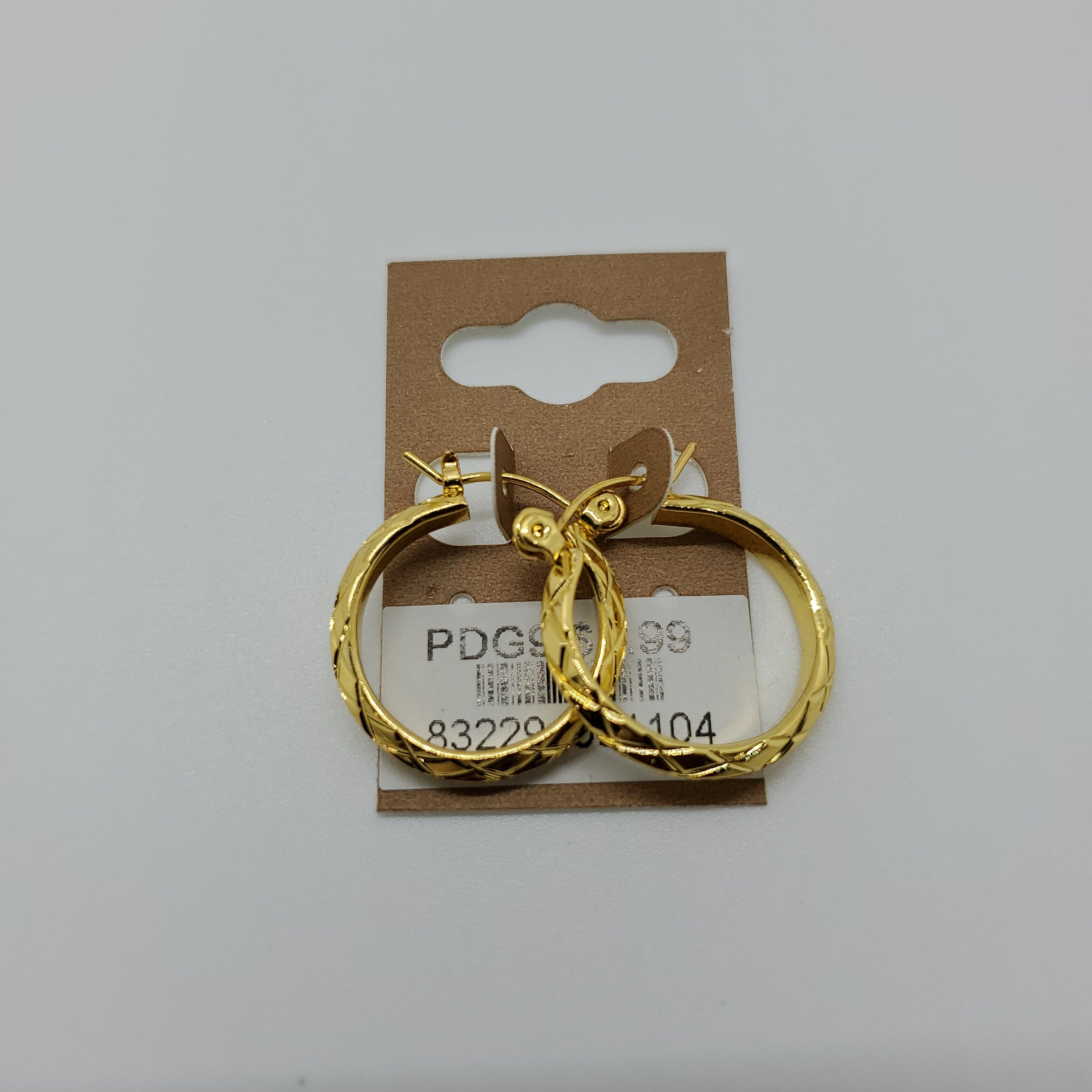 Diva KT.G.F. Pincatch Hoop Earrings PDG9 - Beauty Bar & Supply