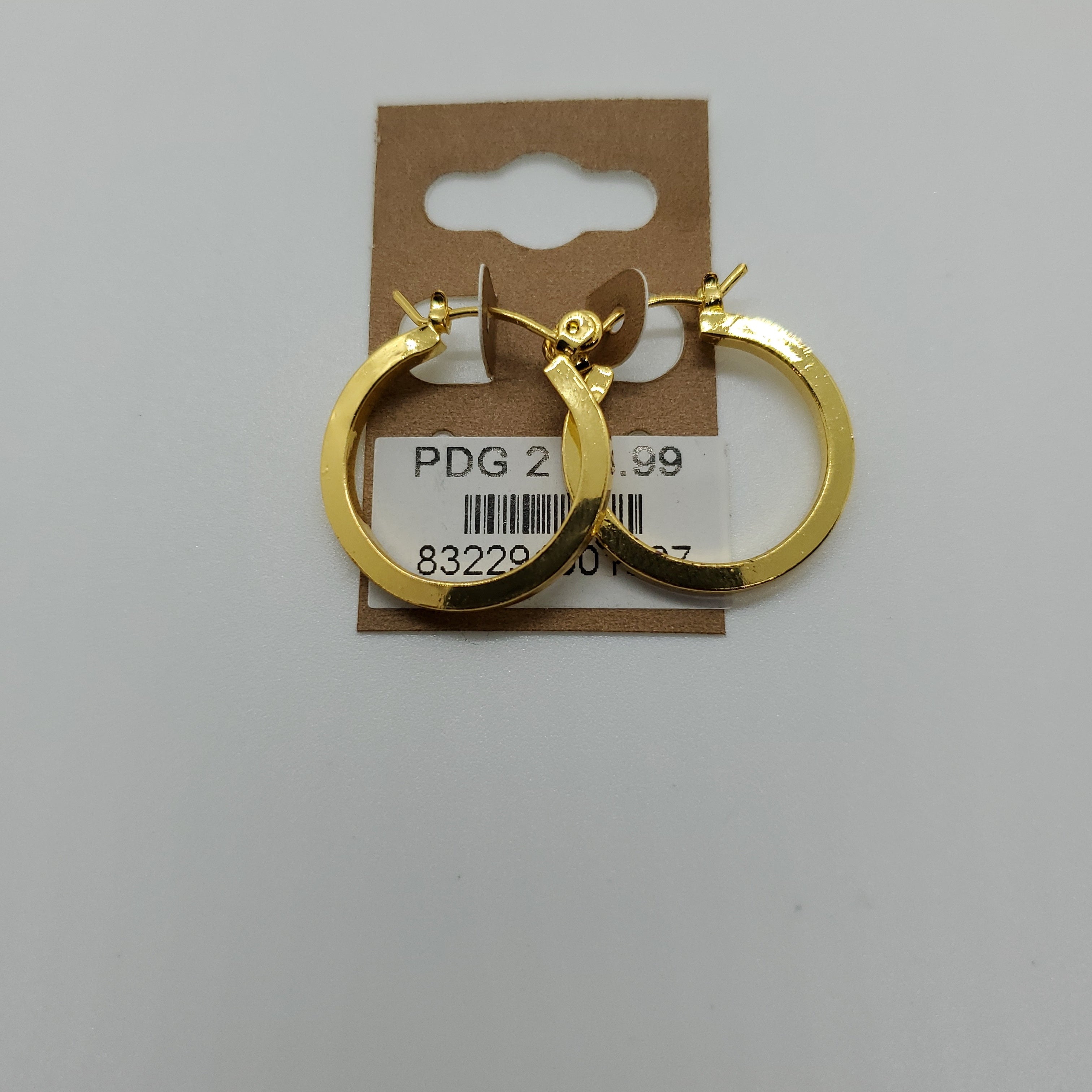Diva KT.G.F. Pincatch Hoop Earrings PDG2 - Beauty Bar & Supply