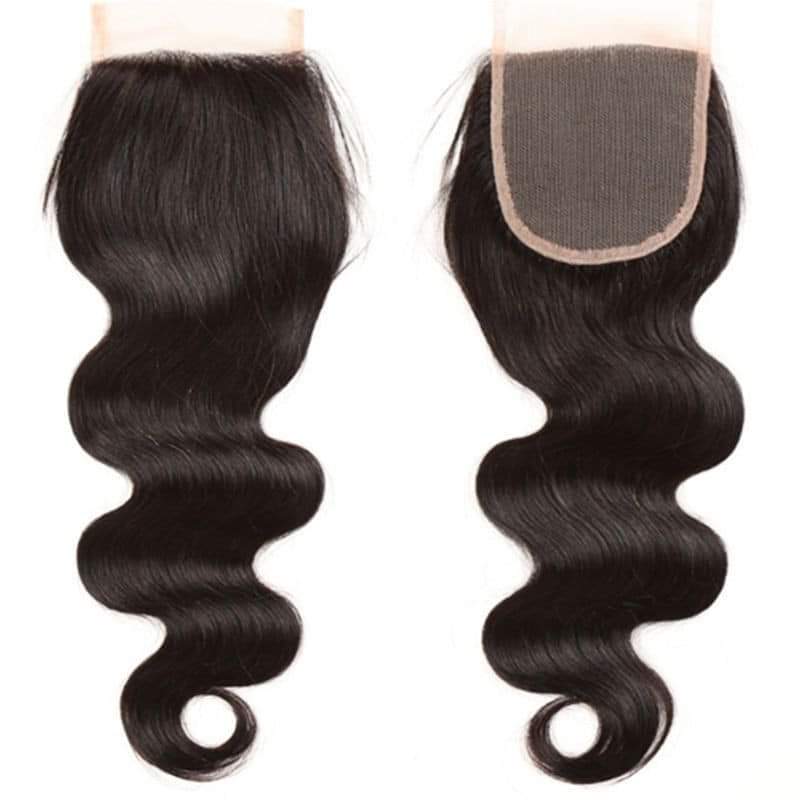 Arena's Hair Grade 10A Virgin Human Hair Body Wave Natural 4x4 Closure - Beauty Bar & Supply