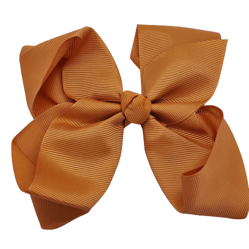 Fabric Nylon Bow 5" Rust - Beauty Bar & Supply