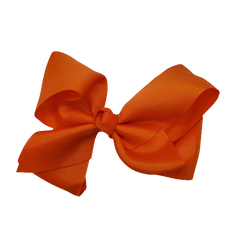 Fabric Nylon Bow 5" Orange - Beauty Bar & Supply