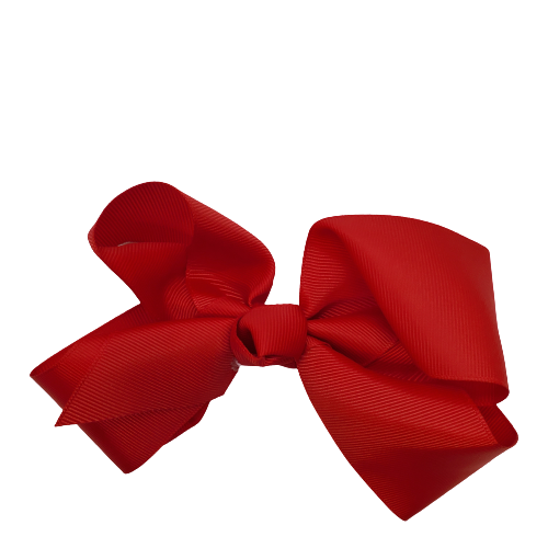 Fabric Nylon Bow 5" Red - Beauty Bar & Supply
