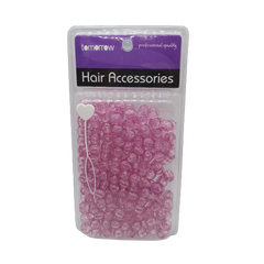 Tomorrow Large Bead Pink Clear Glitter #TBR622GHP - Beauty Bar & Supply