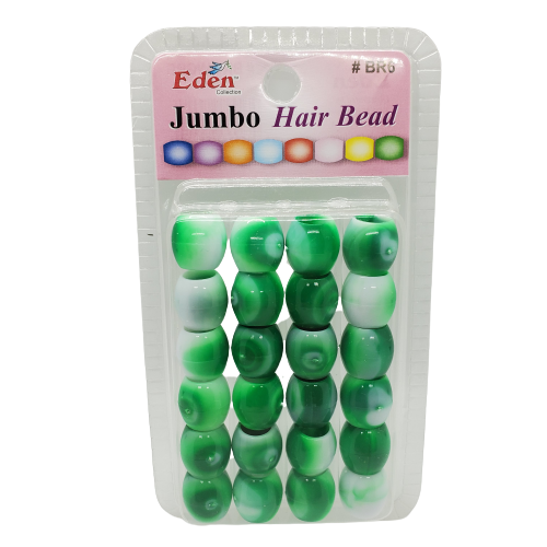 Eden Collection Jumbo Hair Beads-BR6 - Beauty Bar & Supply