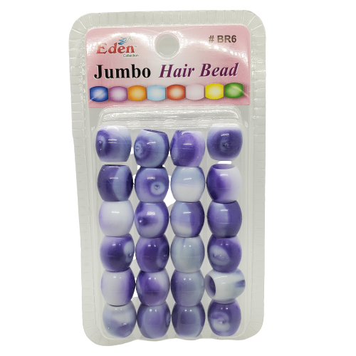 Eden Collection Jumbo Hair Beads-BR6 - Beauty Bar & Supply