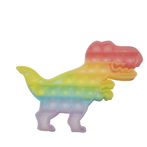 Push Bubble Pop It Rainbow Glow In The Dark Silicone Fidget Sensory Toy - Beauty Bar & Supply