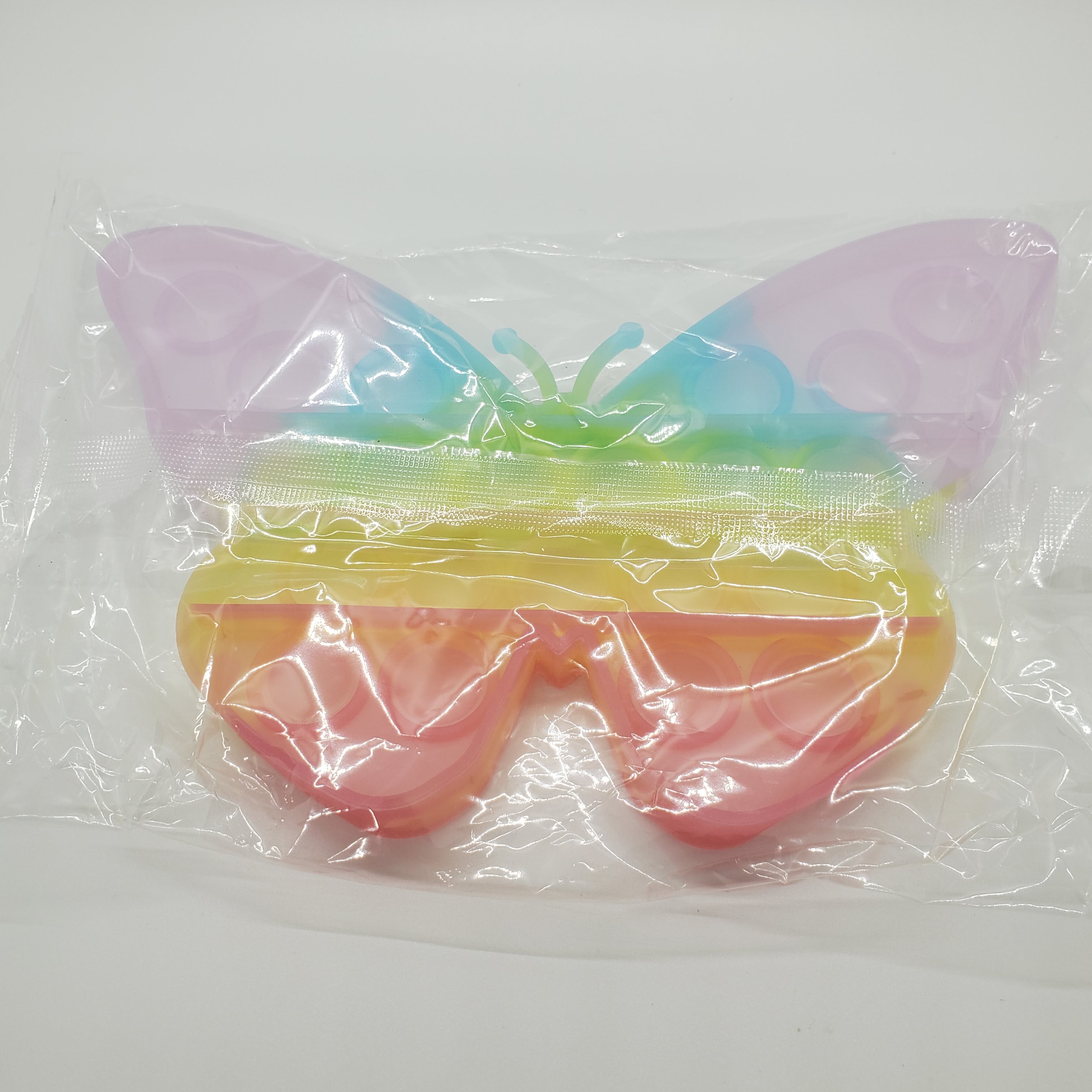 Push Bubble Pop It Rainbow Glow In The Dark Silicone Fidget Sensory Toy - Beauty Bar & Supply
