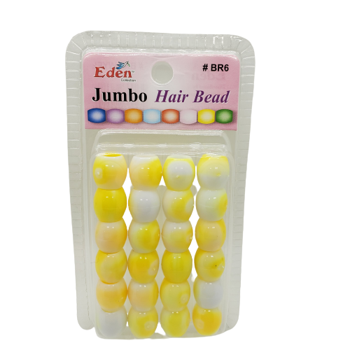 Eden Collection Jumbo Hair Beads-BR6 - Beauty Bar & Supply