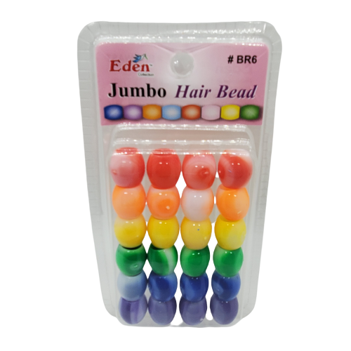 Eden Collection Jumbo Hair Beads-BR6 - Beauty Bar & Supply