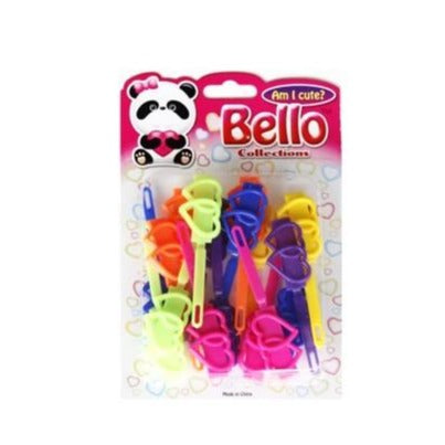 Bello Collections Barretts-Heart Solid Assorted #20064 - Beauty Bar & Supply