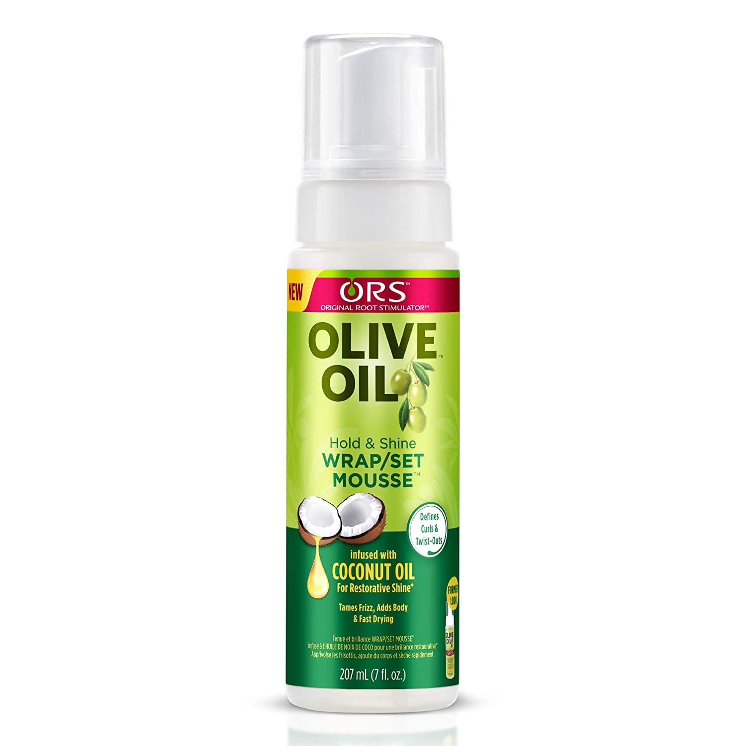 ORS Olive Oil Hold &amp; Shine Wrap/Set Mousse - Beauty Bar & Supply