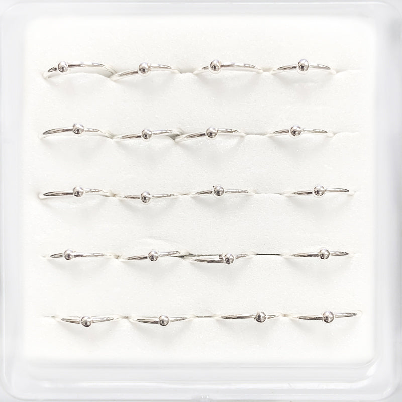 Fab Nose Pin Hoop Silver BNHS301 - Beauty Bar & Supply