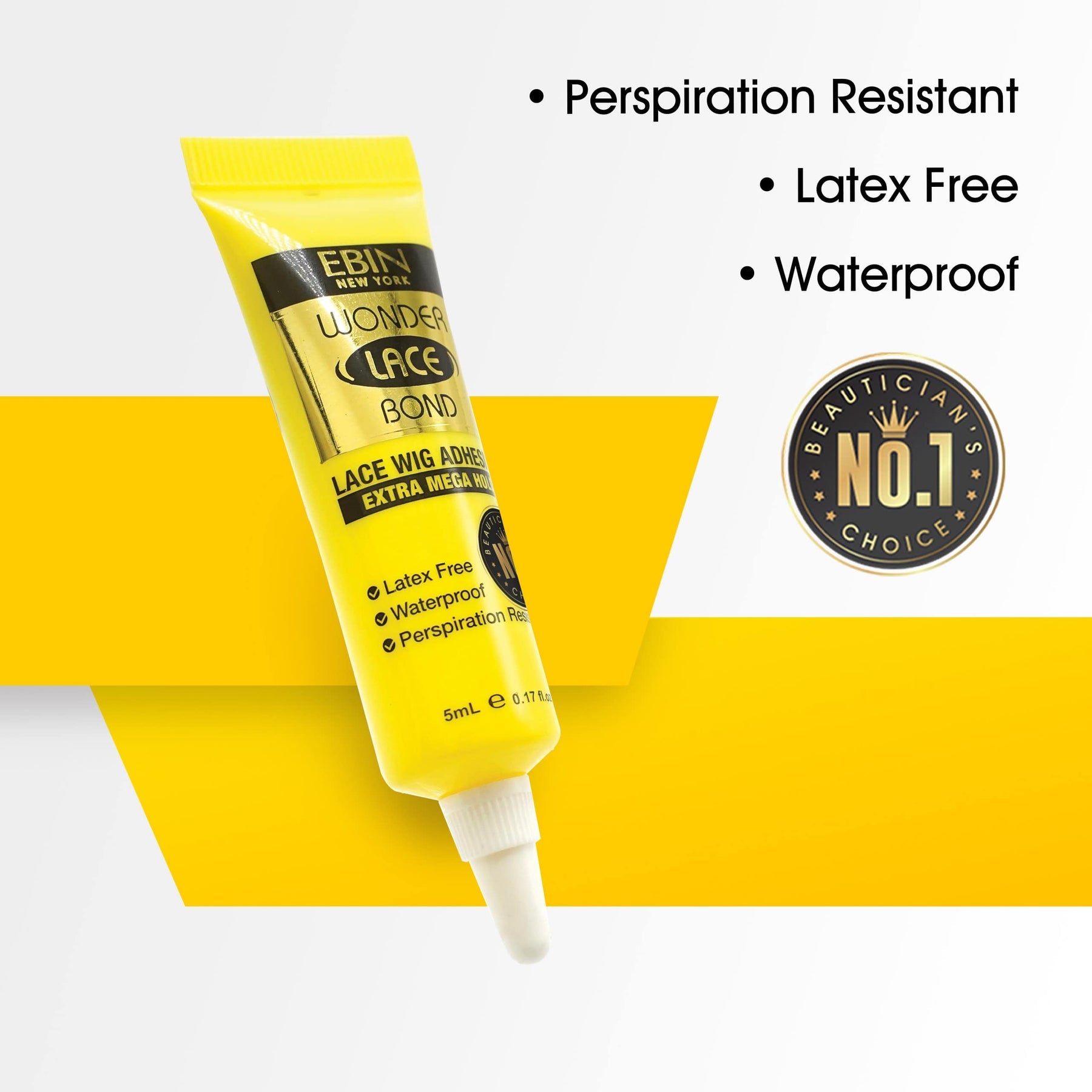 Ebin New York Wonder Lace Bond Tube 0.23oz/7ML-Original - Beauty Bar & Supply