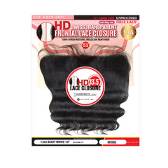 Eve Hair HD Swiss Transparent Lace Closure 13"X5" Body Wave - Beauty Bar & Supply