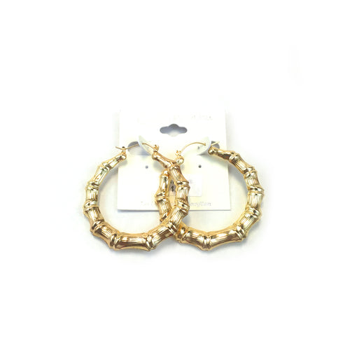 Diva Round Bamboo 1-3/4 HP4 HP140G Earring - Beauty Bar & Supply