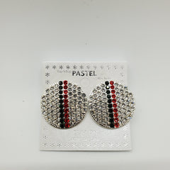 Pastel Collection Earrings-Clip On Rhinestone - Beauty Bar & Supply