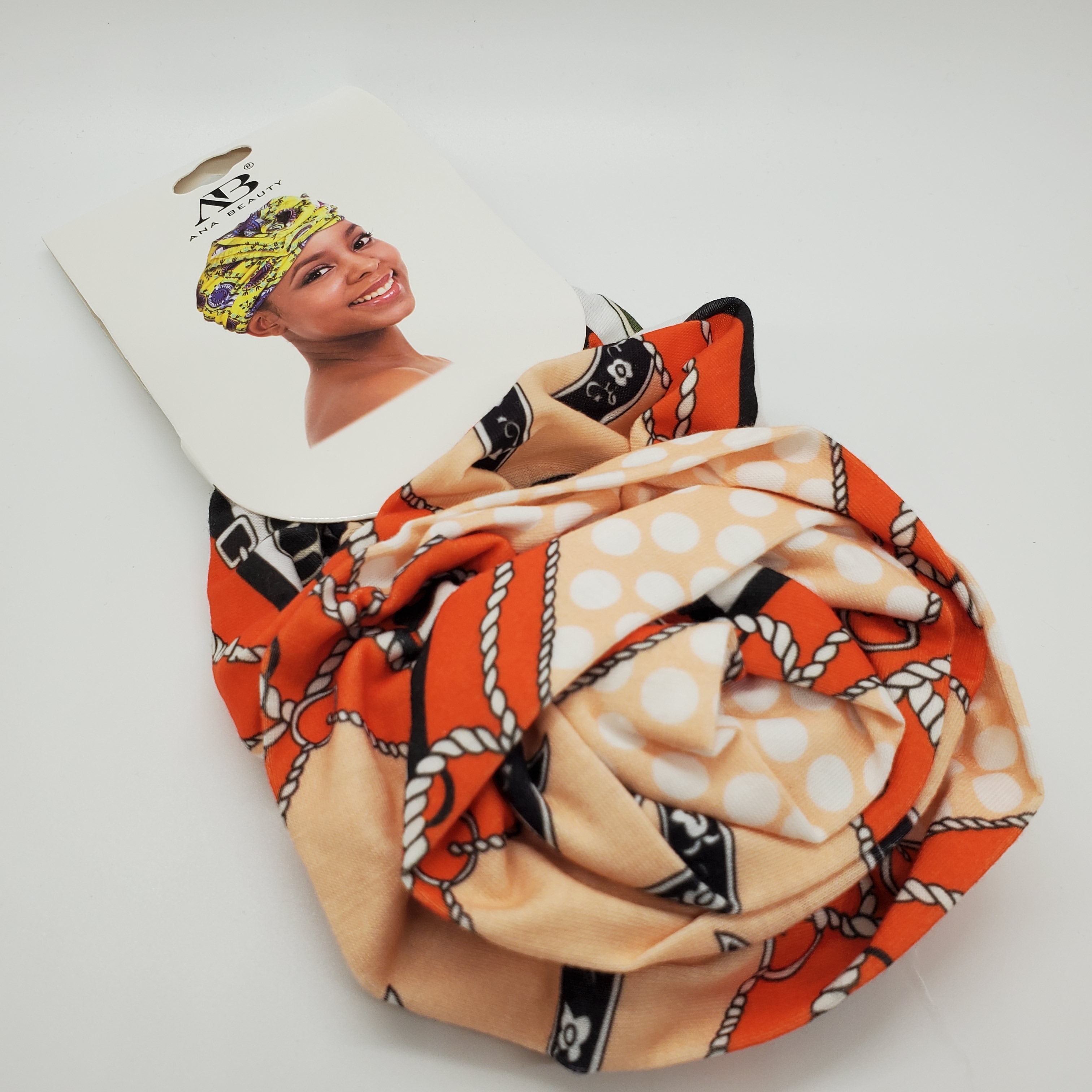 Pastel Collection Nautical Theme Fabric Turban - Beauty Bar & Supply