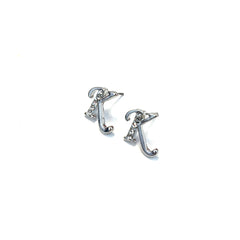 Diva Name Initial Earrings IEKS - Beauty Bar & Supply