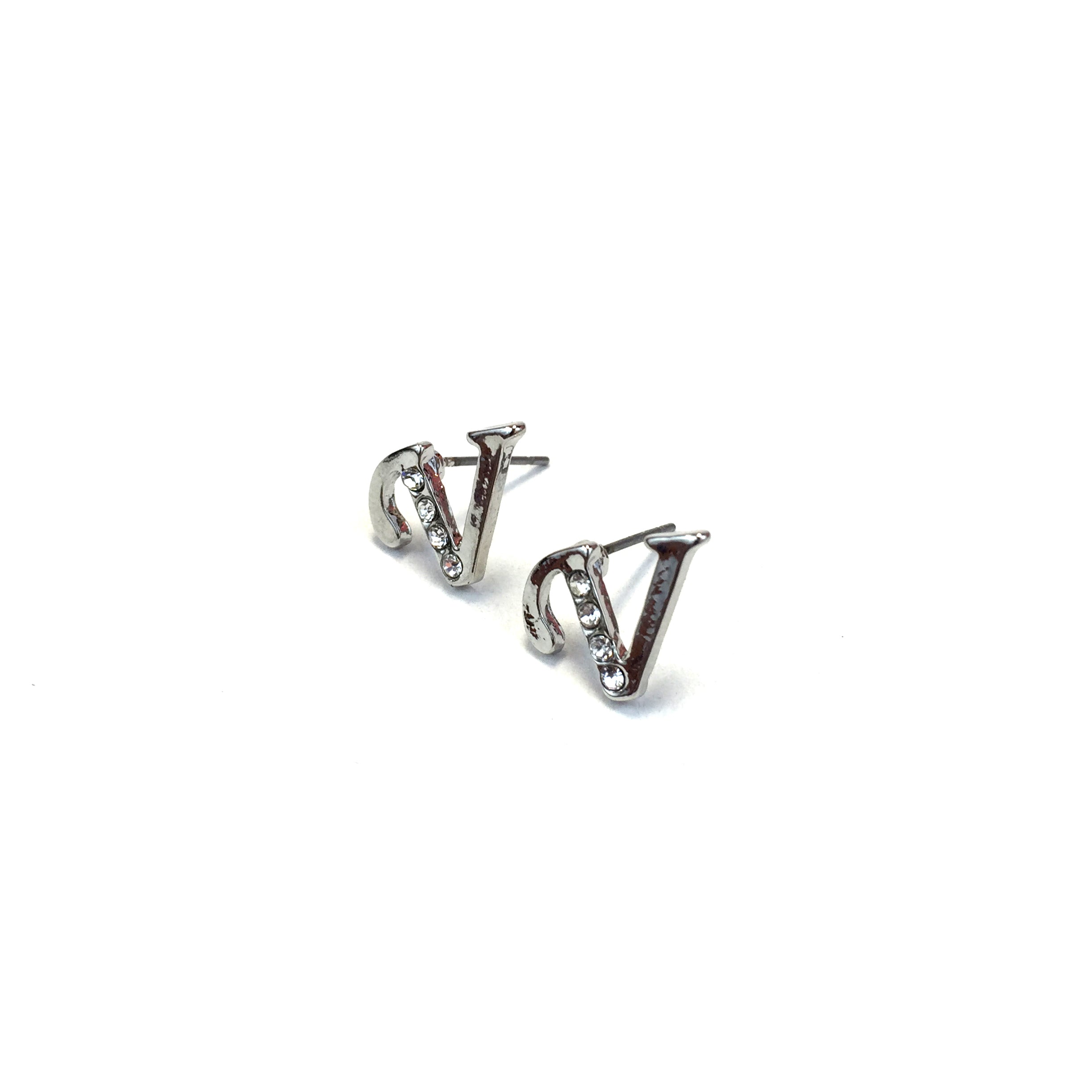 Diva Name Initial Earrings IEVS - Beauty Bar & Supply