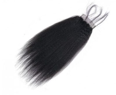 Lx Hair Collection Brazilian Kinky Straight Virgin Human Hair Grade 8 Closure - Beauty Bar & Supply