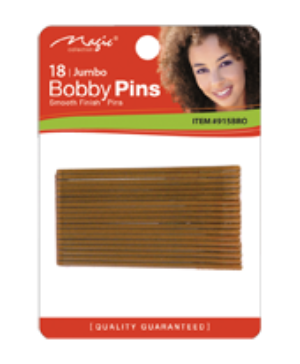 Magic Collection 18 Jumbo Bobby Pins Bronze - Beauty Bar & Supply