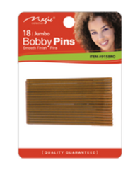Magic Collection 18 Jumbo Bobby Pins Bronze - Beauty Bar & Supply