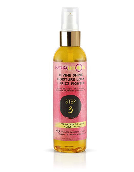 Naturalicious Divine Shine Moisture Lock & Frizz Fighter - Beauty Bar & Supply