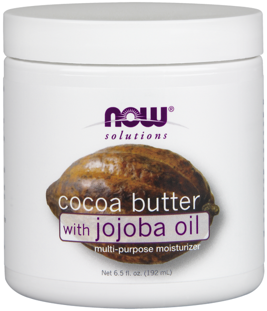 NOW Cocoa Butter with Jojoba Oil - Beauty Bar & Supply