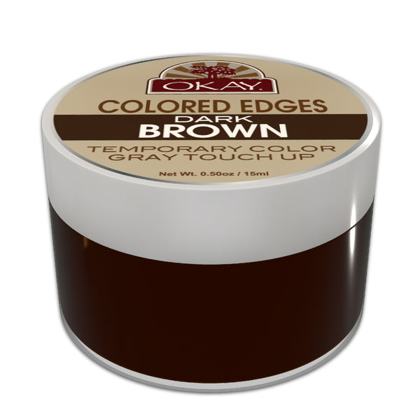 Okay Colored Edges Dark Brown - Beauty Bar & Supply