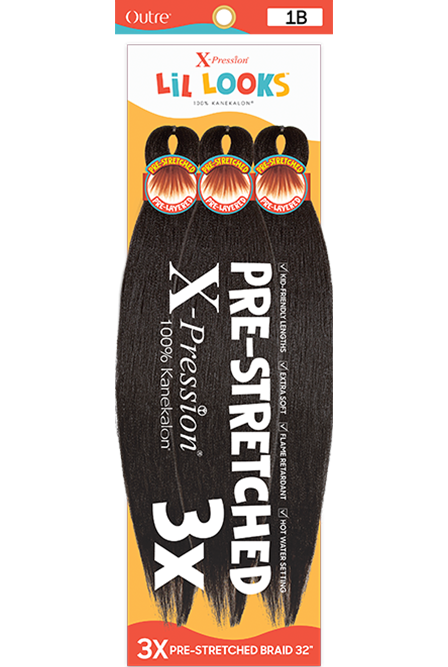 Outre Xpression Lil Looks 3x Pre-stretched braiding hair 32" - Beauty Bar & Supply