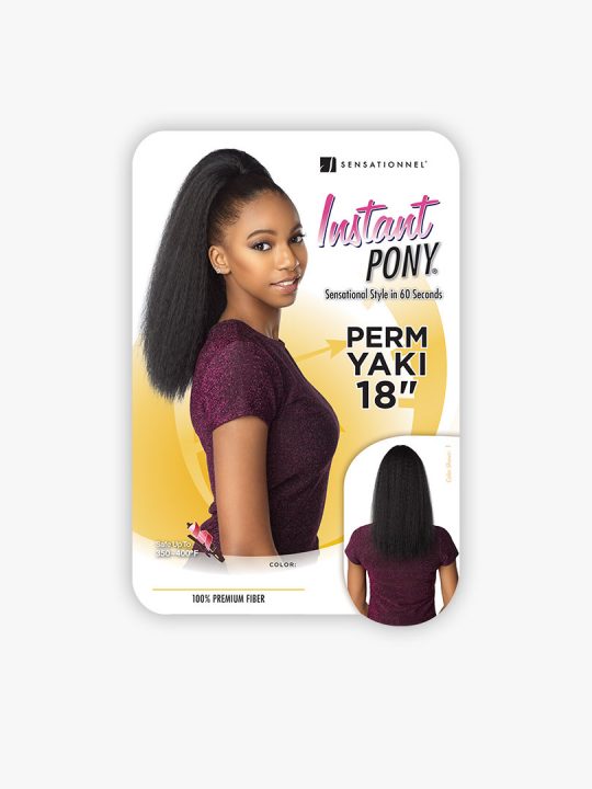 Sensationnel Instant Ponytail-Natural Perm Yaki 18 - Beauty Bar & Supply
