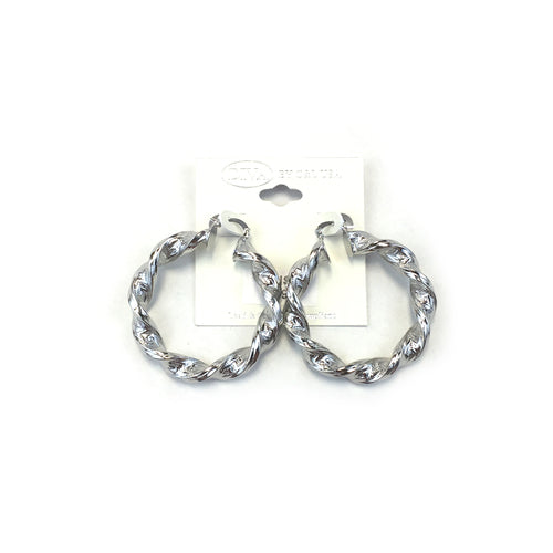 Spanish Brass Hoop Silver SBHS1 - Beauty Bar & Supply