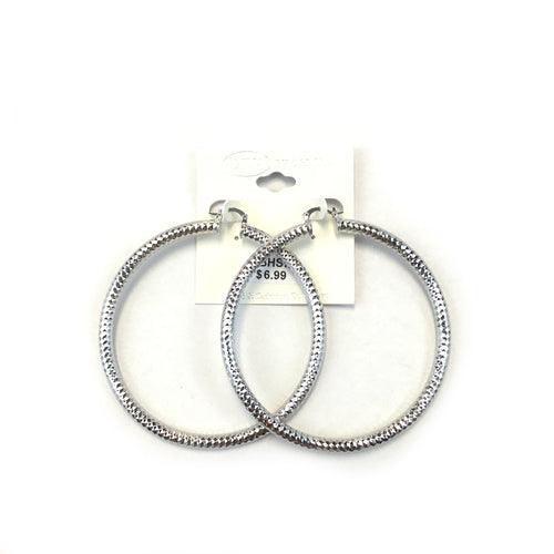 Spanish Brass Hoop Silver SBHS7 - Beauty Bar & Supply