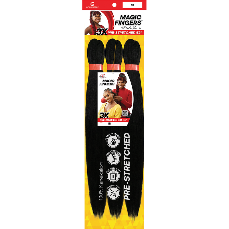 Magic Fingers Braiding Hair 3X Pre-Stretched 52" - Beauty Bar & Supply