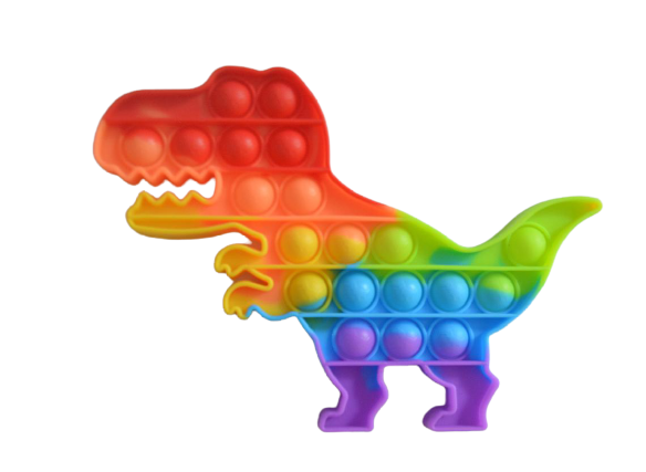 Push Bubble Pop It Rainbow Silicone Fidget Sensory Toy - Beauty Bar & Supply