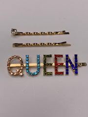 Magic Girl Collection Rhinestone Bobby Pin 3PCS-Queen(Assorted) - Beauty Bar & Supply