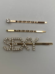 Magic Girl Collection Rhinestone Bobby Pin 3PCS-Sexy - Beauty Bar & Supply