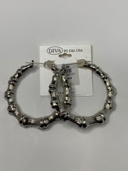 Round Bamboo 2" Silver HP160S - Beauty Bar & Supply