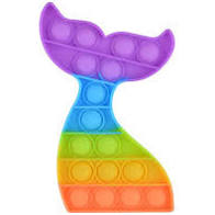 Push Bubble Pop It Rainbow Silicone Fidget Sensory Toy - Beauty Bar & Supply