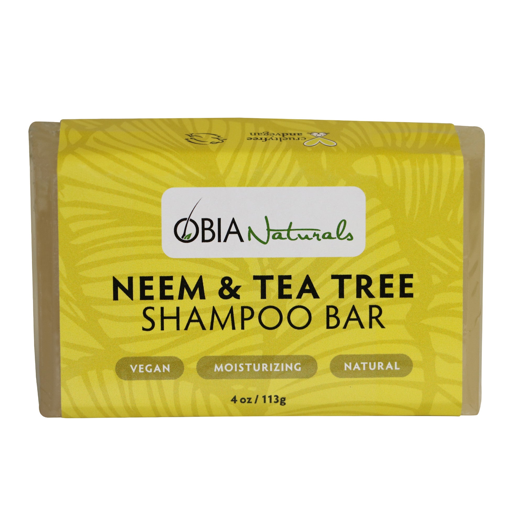 OBIA Shampoo Bar-Neem & Tea Tree - Beauty Bar & Supply