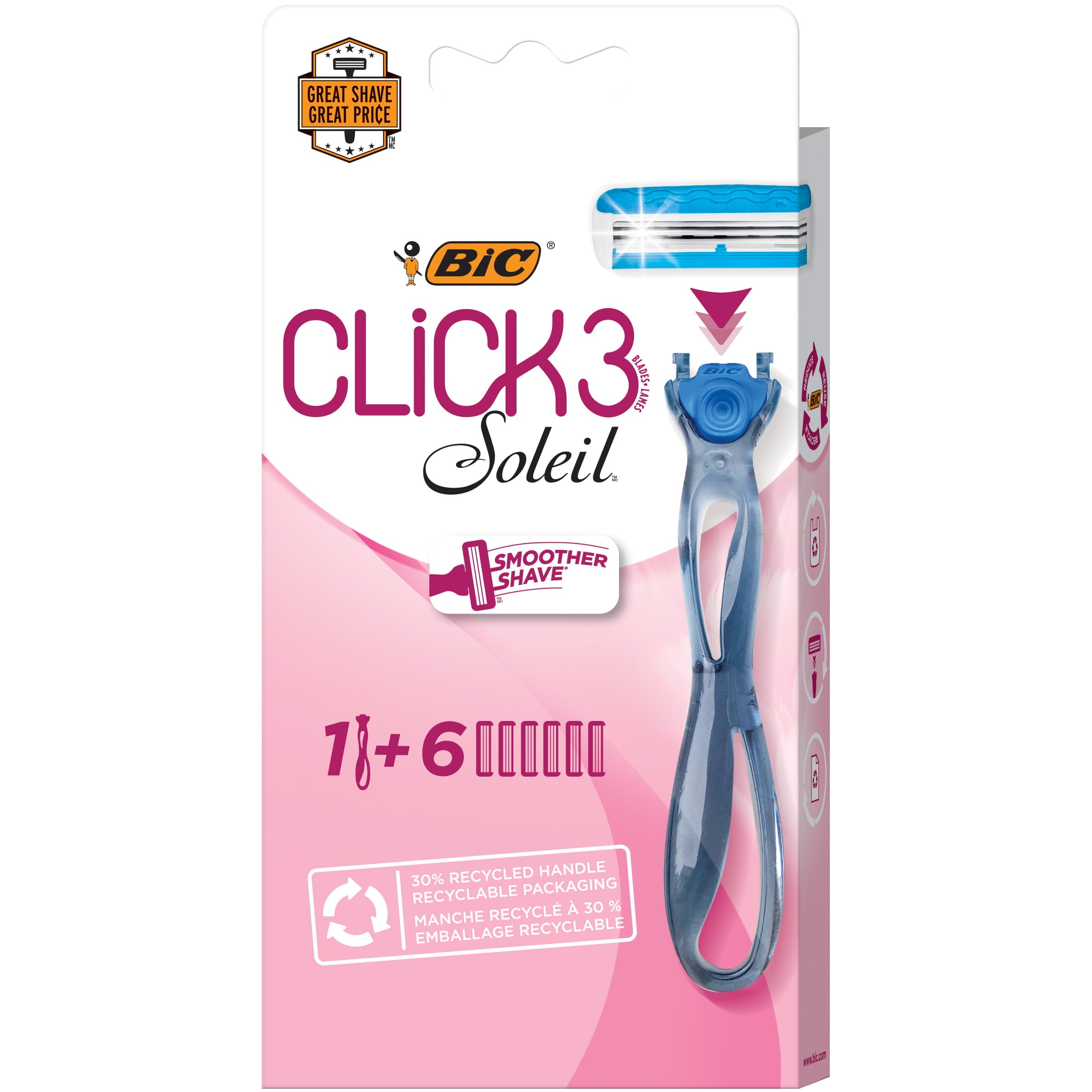 Bic Click 3 Soleil Disposable Razor - Beauty Bar & Supply