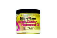 Shine N Jam Black Castor & Flaxseed Oil Styler