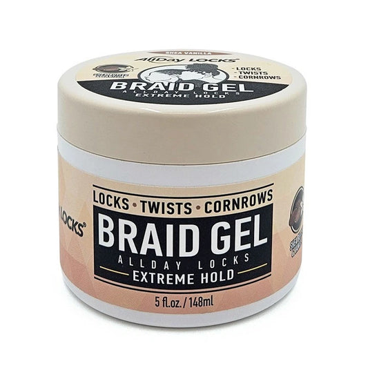 AllDay Locks Braid Gel-Shea Vanilla 5 oz Beauty Bar & Supply