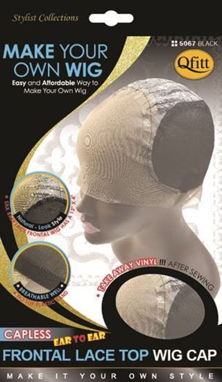 Qfitt Capless Frontal Lace Top Wig #5067 Black - Beauty Bar & Supply