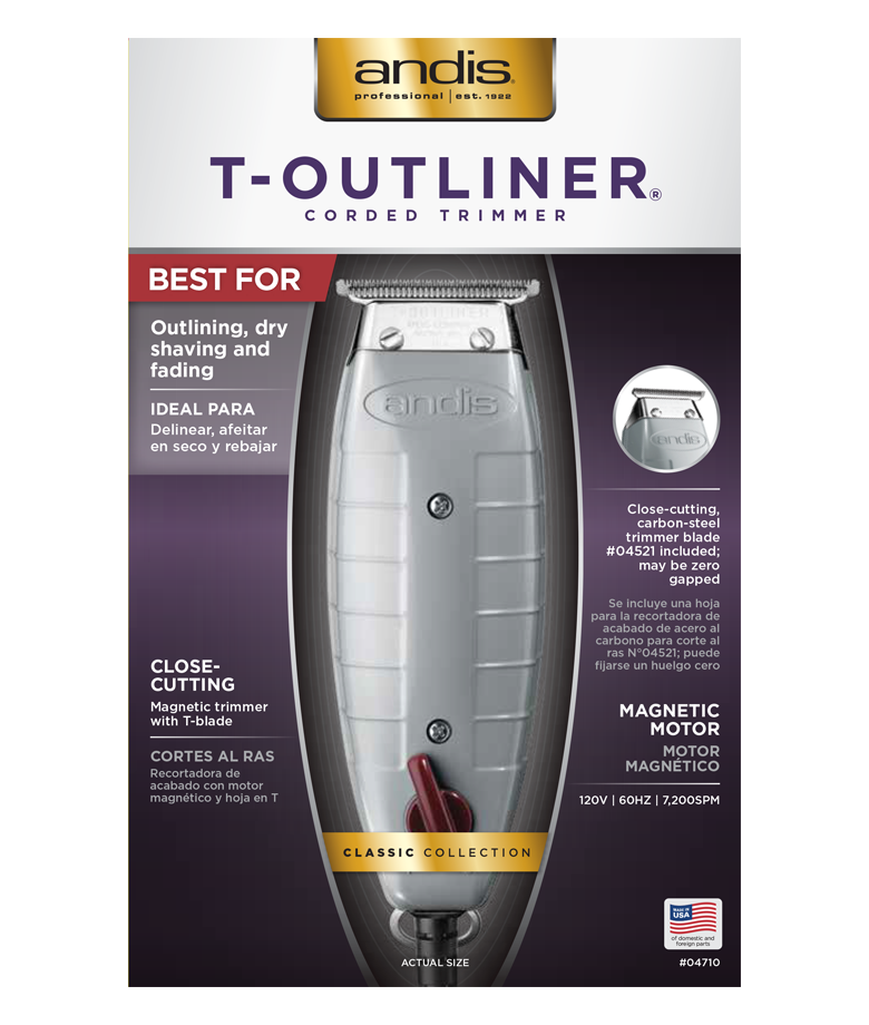 Andis T Outliner II Corded Trimmer - Beauty Bar & Supply