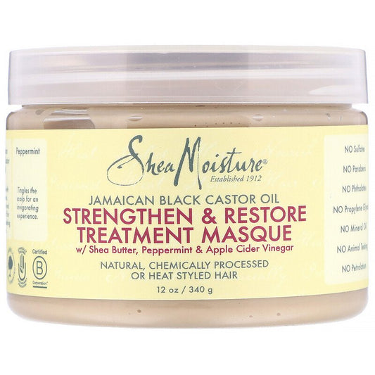 Shea Moisture Jamaican Black Castor Oil Strengthen,&amp; Restore Leave-In Conditioner - Beauty Bar & Supply