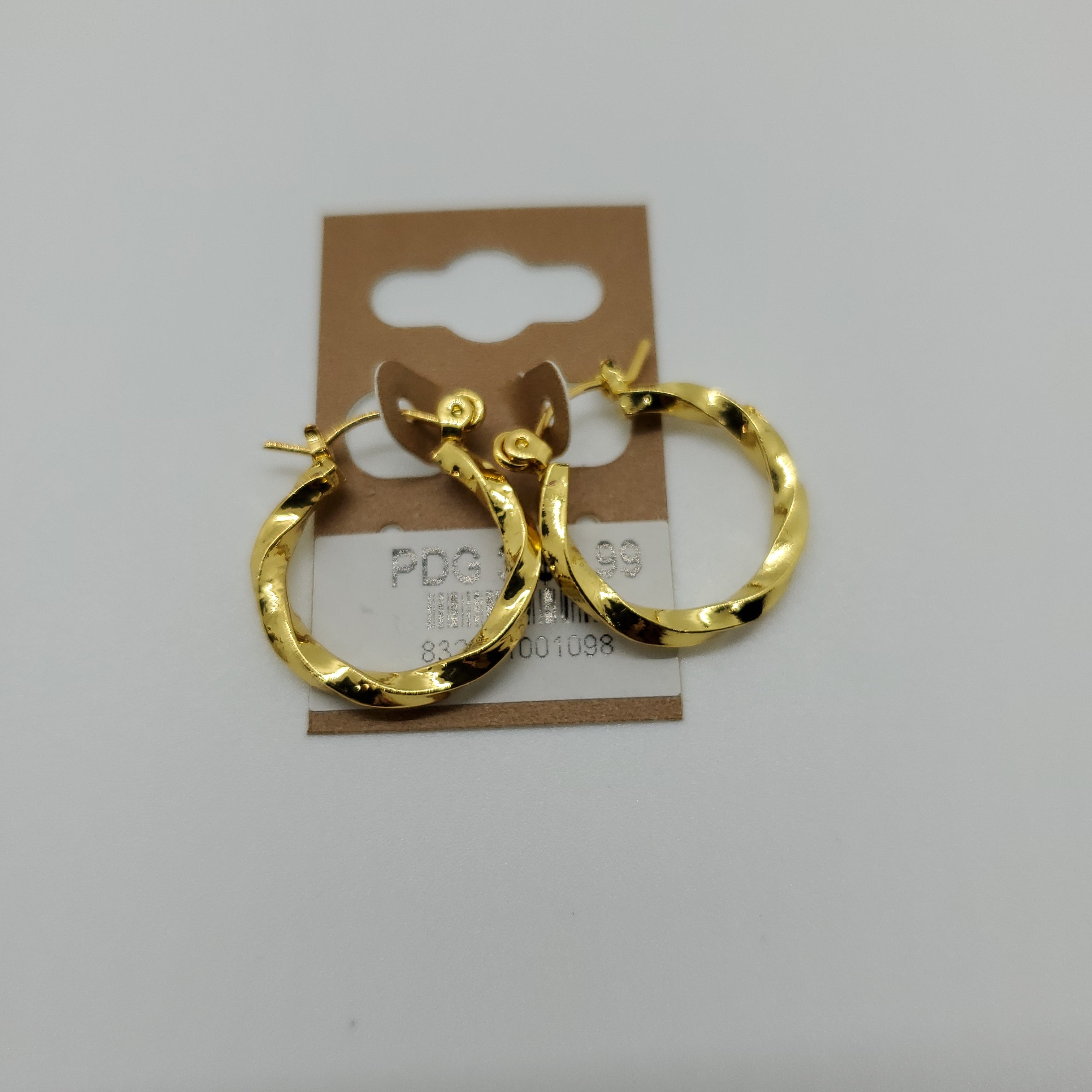 Diva KT.G.F. Pincatch Hoop Earrings PDG3 - Beauty Bar & Supply