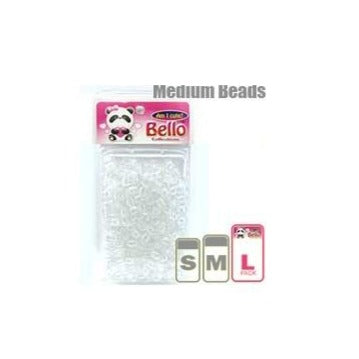 Bello Collections Hair Beads-Clear Gold Glitter #38800 - Beauty Bar & Supply